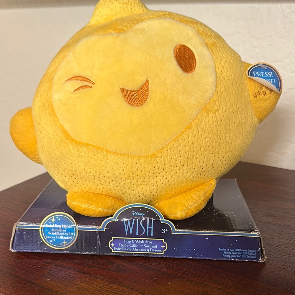 Disney Vibrant Yellow and Orange Plush Star